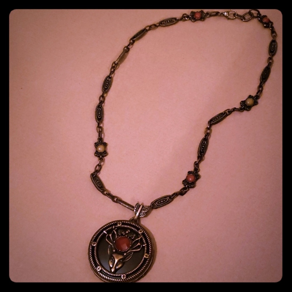 🍀 30" Lucky Brand Stag Necklace 🦌